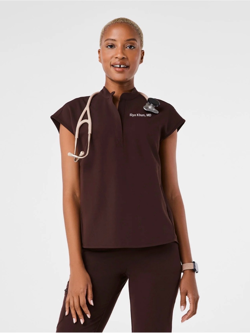 Espresso Rafaela - Oversized Scrub Top